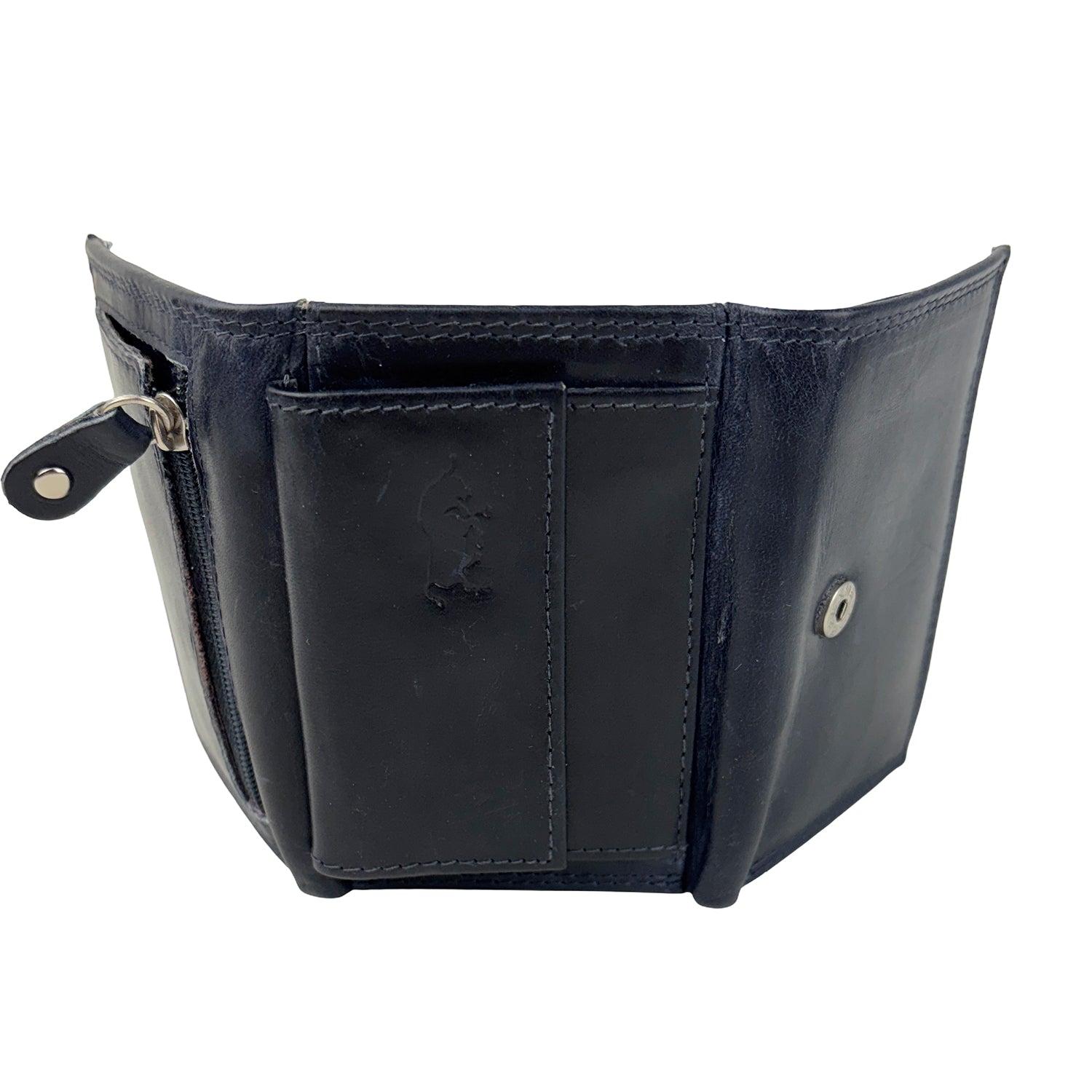 Blauwe Mini Portemonnee met RFID – Compact, slim en stijlvol onderweg