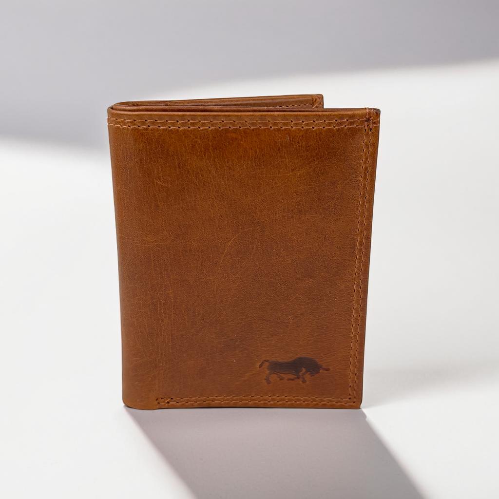 Arrigo Creditcard- en Pasjeshouder van Cognackleurig Leer met Briefgeldvak