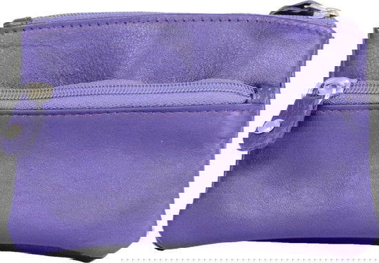 Arrigo Aubergine Leren Sleuteletui met Ritsen - Arrigo.nl