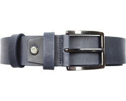 Arrigo Blauw Italiaans Vintage Leren Riem - 4 cm Breed van Timberland Leer - Arrigo.nl