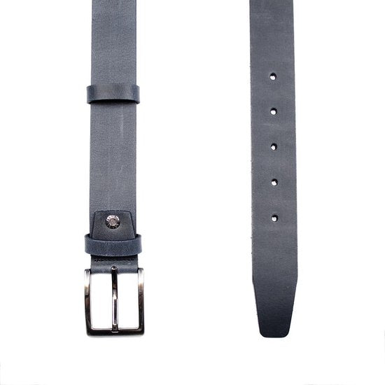 Arrigo Blauw Italiaans Vintage Leren Riem - 4 cm Breed van Timberland Leer - Arrigo.nl