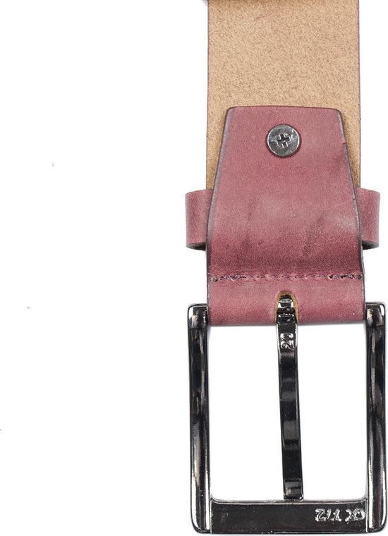 Arrigo Bordeaux Rood Italiaans Vintage Leren Riem - 4 cm Breed van Timberland Leer - Arrigo.nl