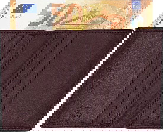 Arrigo Bordeauxkleurige Rundleer Creditcardhouder - Arrigo.nl