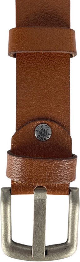 Arrigo Cognac Geperforeerde Gaatjesriem - 4 cm - Arrigo.nl