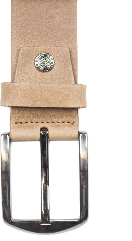 Arrigo Cognac Italiaans Vintage Leren Riem - 4 cm Breed van Timberland Leer - Arrigo.nl