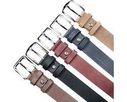 Arrigo Cognac Italiaans Vintage Leren Riem - 4 cm Breed van Timberland Leer - Arrigo.nl