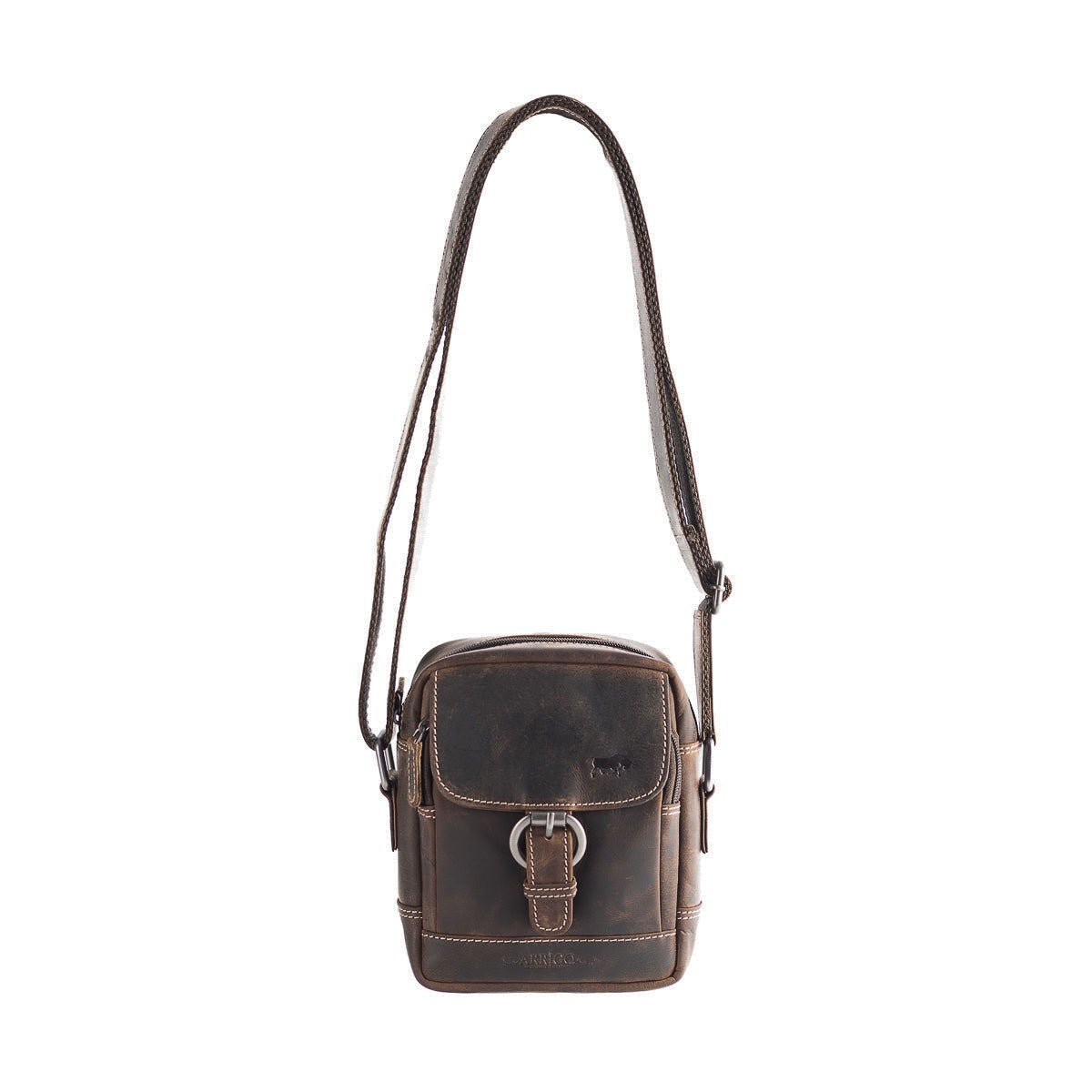 Arrigo Cognackleurige Buffelleer Crossbody Tas voor Dames en Heren - Arrigo.nl