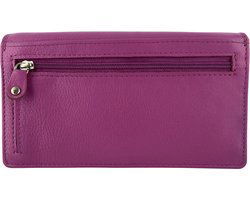 Arrigo Dames Portemonnee - Roze RFID Leren Portefeuille - Arrigo.nl