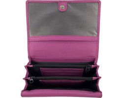 Arrigo Dames Portemonnee - Roze RFID Leren Portefeuille - Arrigo.nl