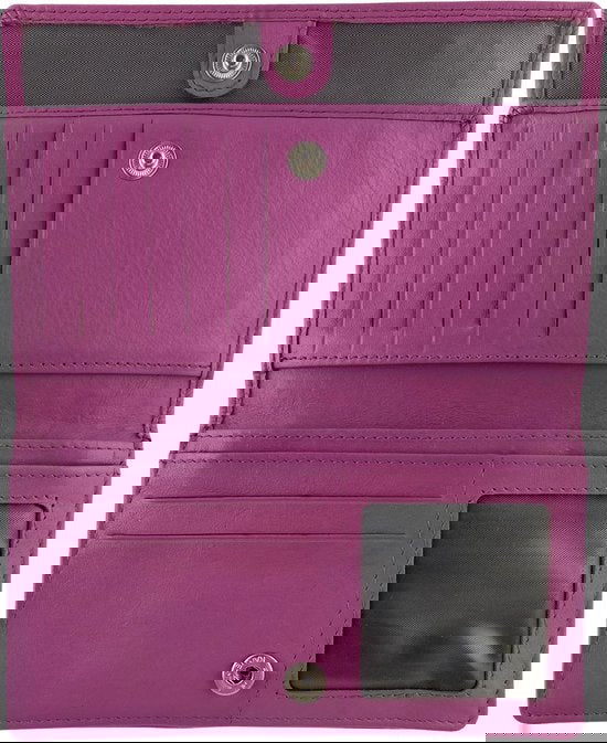 Arrigo Dames Portemonnee - Roze RFID Leren Portefeuille - Arrigo.nl