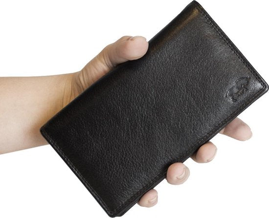 Arrigo Dames Portemonnee - Zwarte RFID Leren Portefeuille - Arrigo.nl