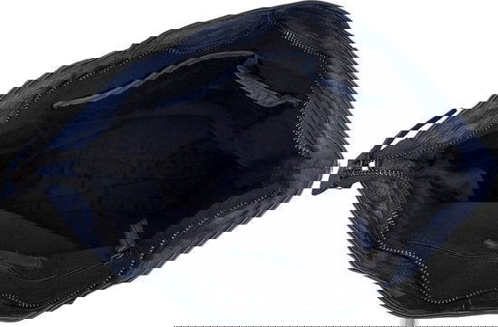 Arrigo Dames Shopper - Donkerblauw Gevlochten Leer met Rits - Arrigo.nl