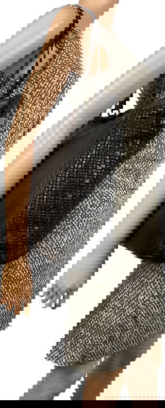 Arrigo Dames Shopper - Zwart Gevlochten Leer met Rits - Arrigo.nl