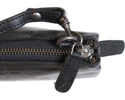 Arrigo Dames Tasjes - Klein Donkerblauw Leren Schoudertasje voor Festivals - Arrigo.nl