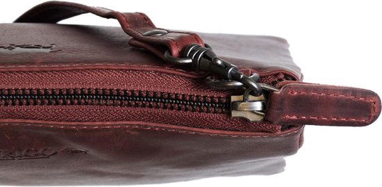 Arrigo Dames Tasjes - Klein Rood Leren Schoudertasje voor Festivals - Arrigo.nl