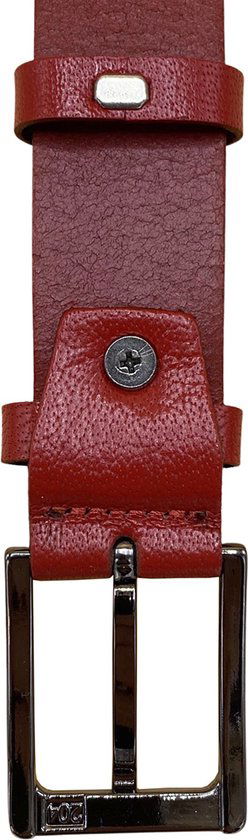 Arrigo Damesbroekriem 3 cm Breed in rood leer - Arrigo.nl
