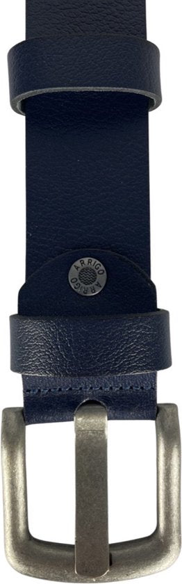 Arrigo Donkerblauw Geperforeerde Gaatjesriem - Arrigo.nl