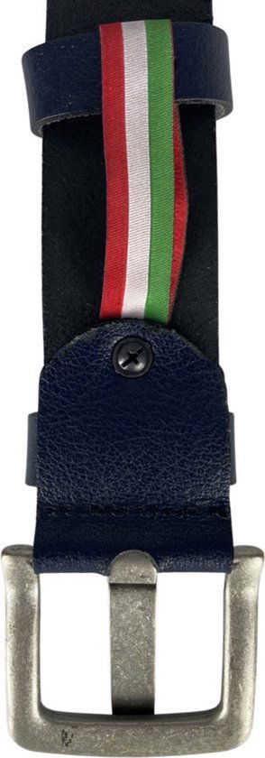 Arrigo Donkerblauw Geperforeerde Gaatjesriem - Arrigo.nl