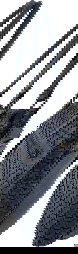 Arrigo Donkerblauwe Handtassen en Schoudertassen voor Dames van Gevlochten Gewassen Leer - Arrigo.nl