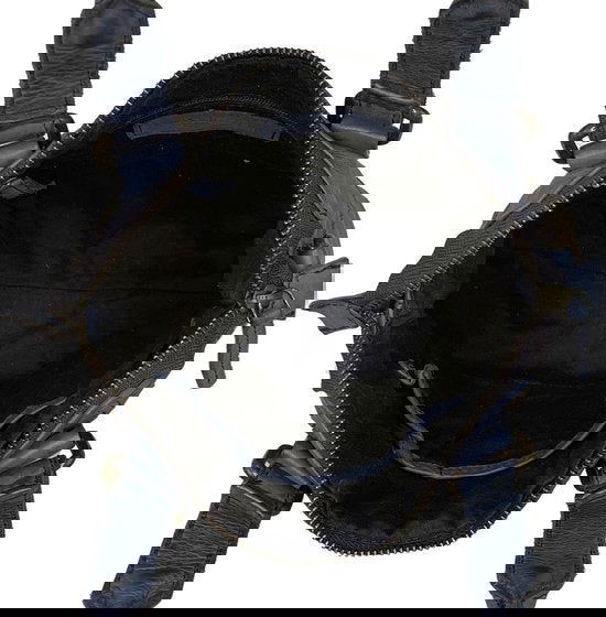 Arrigo Donkerblauwe Handtassen en Schoudertassen voor Dames van Gevlochten Gewassen Leer - Arrigo.nl