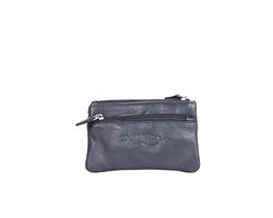 Arrigo Donkerblauwe Leren Sleuteletui met Ritsen - Arrigo.nl