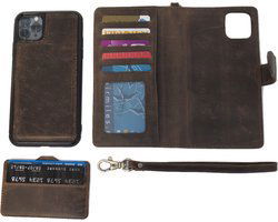 Arrigo Donkerbruine Bookcase voor iPhone 12 Pro Max - Arrigo.nl