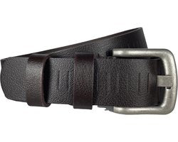 Arrigo Donkerbruine Geperforeerde Gaatjesriem - 4 cm breed - Arrigo.nl