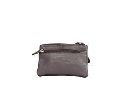 Arrigo Donkerbruine Leren Sleuteletui met Ritsen - Arrigo.nl