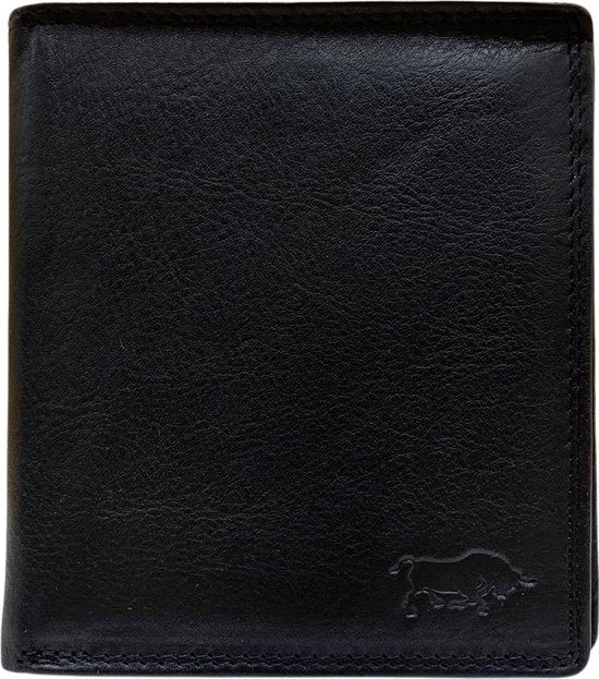 Arrigo Heren Billfold Portemonnee met Muntgeldvak in Zwart Leer - Arrigo.nl