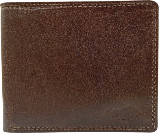 Arrigo Heren Portemonnee - Lichtbruin Rundleer Billfold Model - Arrigo.nl