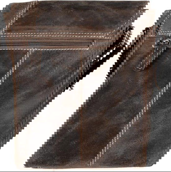 Arrigo Schoudertas buffelleer crossbody tas Cognac - Arrigo Leather Goods