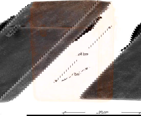 Arrigo Schoudertas buffelleer crossbody tas Cognac - Arrigo Leather Goods