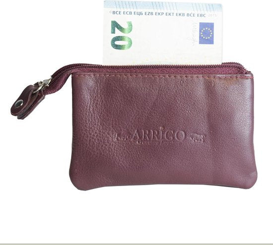 Arrigo Sleuteletui - Bordeauxrood Leer met Ritsvakje - Arrigo.nl