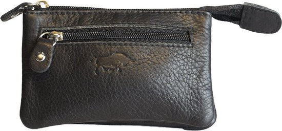 Arrigo Sleuteletui - Zwart Leer met Ritsvakje - Arrigo.nl