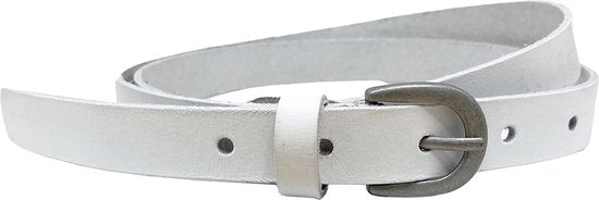 Arrigo Tailleriem Dames Wit Leer - 2 cm Breed - Arrigo.nl
