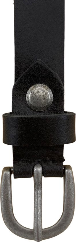 Arrigo Tailleriem Dames Zwart Leer - 2 cm breed - Arrigo.nl