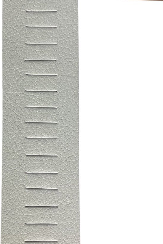 Arrigo Witte Geperforeerde Gaatjesriem - 4 cm breed - Arrigo.nl