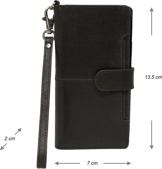 Arrigo Zwarte Bookcase voor iPhone 12 Mini - Arrigo.nl