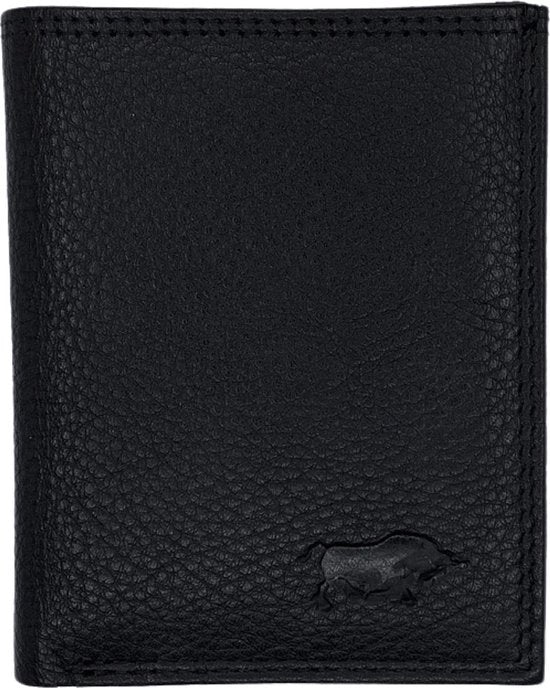 Arrigo Zwarte Leer Creditcardhouder en Pasjeshouder met Briefgeldvak - Arrigo.nl