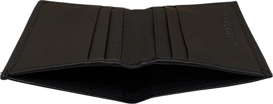 Arrigo Zwarte Leer Creditcardhouder en Pasjeshouder met Briefgeldvak - Arrigo.nl