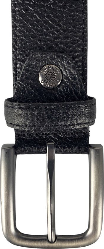 Arrigo Zwarte Leren Riem met Rits - 4 cm breed - Arrigo.nl