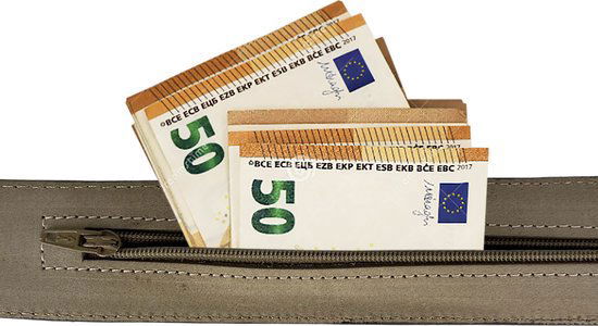 Arrigo Zwarte Leren Riem met Rits - 4 cm breed - Arrigo.nl