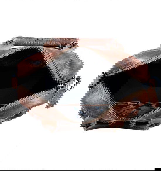 Arrigo dames klein schoudertasje mini westernbag leer cognac - Arrigo.nl