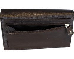 Arrigo damesportemonnee van donkerbruin leer met RFID-bescherming - Arrigo.nl
