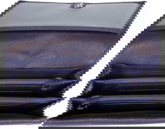 Arrigo damesportemonnee van donkerpaars leer met RFID-bescherming - Arrigo.nl