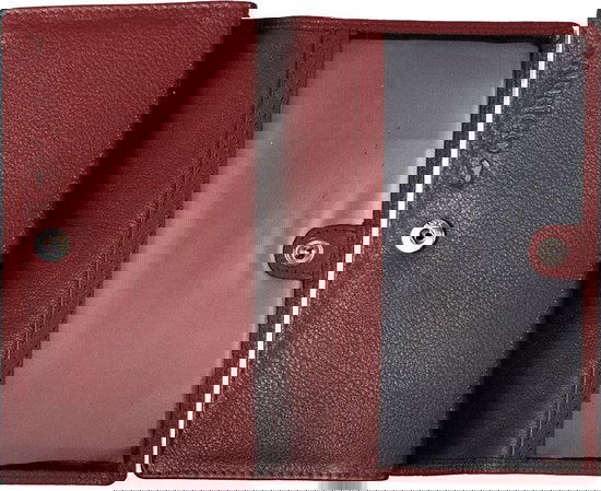 Arrigo damesportemonnee van donkerrood leer met RFID-bescherming - Arrigo.nl