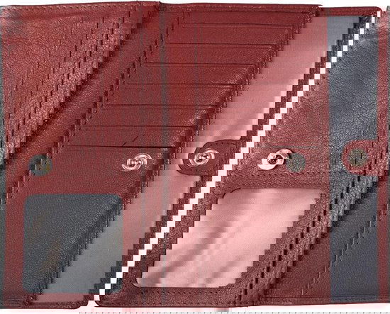 Arrigo damesportemonnee van donkerrood leer met RFID-bescherming - Arrigo.nl