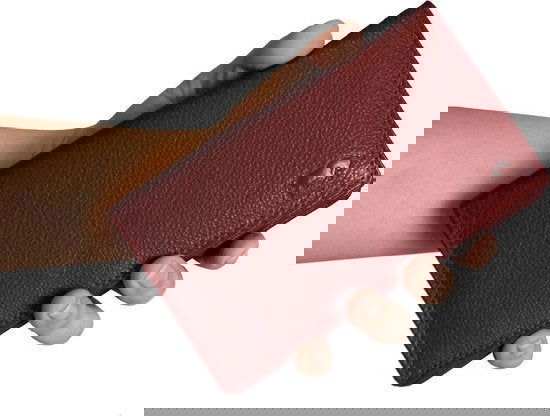 Arrigo damesportemonnee van donkerrood leer met RFID-bescherming - Arrigo.nl