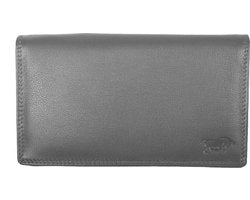 Arrigo damesportemonnee van grijs leer met RFID-bescherming - Arrigo.nl