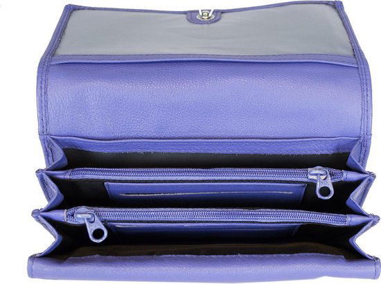 Arrigo damesportemonnee van paars leer met RFID-bescherming - Arrigo.nl